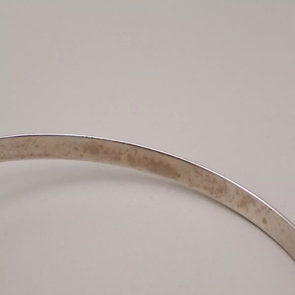 CHANEL CC Logo Mirror Bangle Bracelet 03C Silver France Accessory - Picture 16 of 16